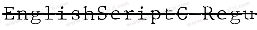 EnglishScriptC Regul字体转换
